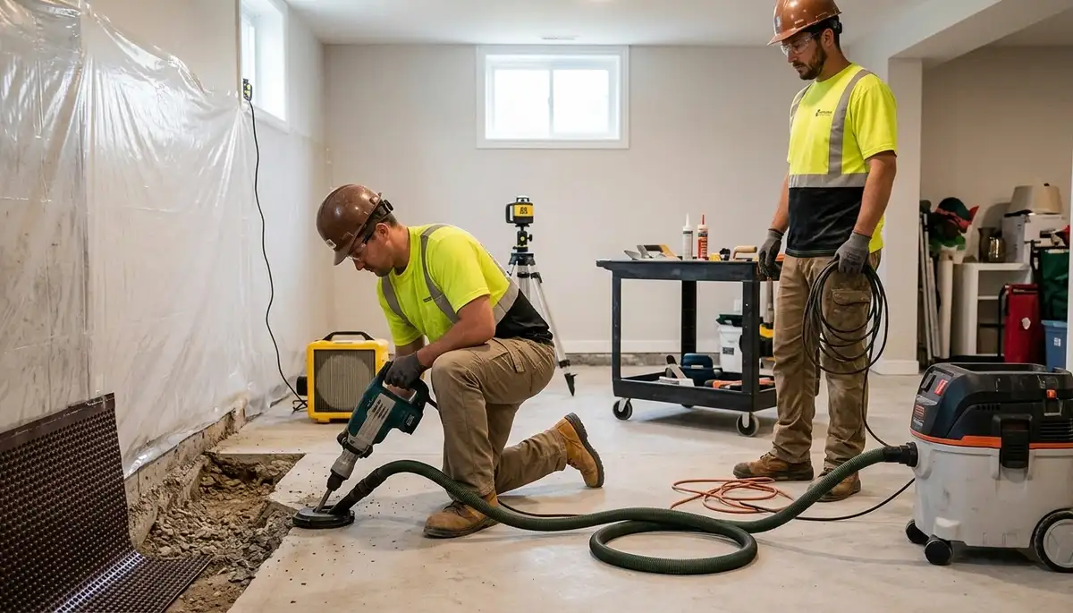 Basement waterproofing service in Dayton, OH to protect homes from water damage and foundation leaks