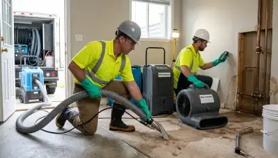 Burst pipe cleanup in Dayton, OH by water damage repair technicians