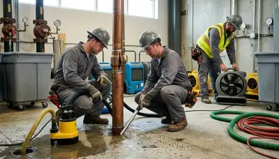 Burst pipe cleanup for Dayton, OH home by water damage restoration crew
