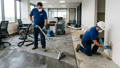 Commercial water damage restoration team serving Dayton, OH after flooding and storm intrusion