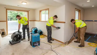 Water damage repair team serving Dayton, OH for emergency water extraction and cleanup