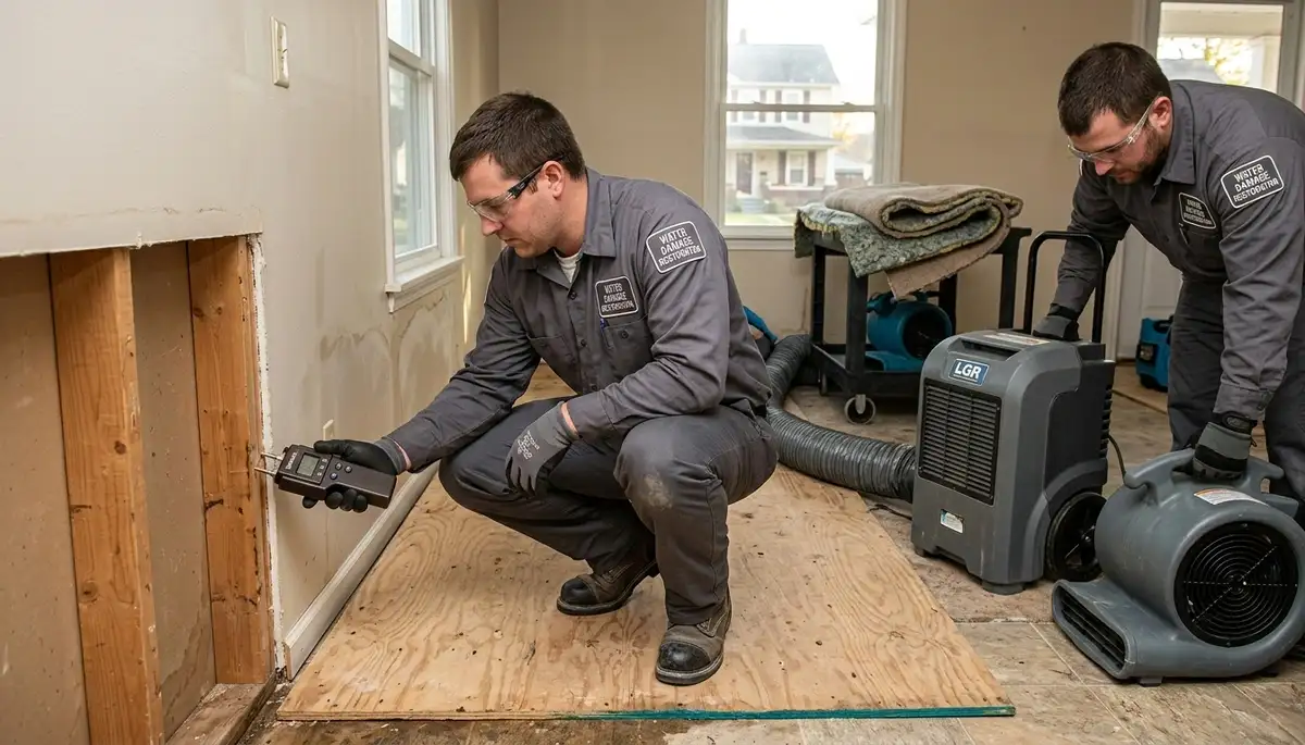Water damage repair team serving Dayton, OH with emergency cleanup and restoration services