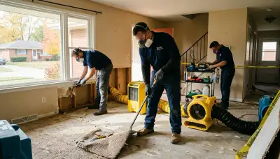 Water damage repair team serving Dayton, OH for emergency cleanup and restoration