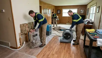 Water damage restoration team serving Dayton, OH for emergency cleanup and repair