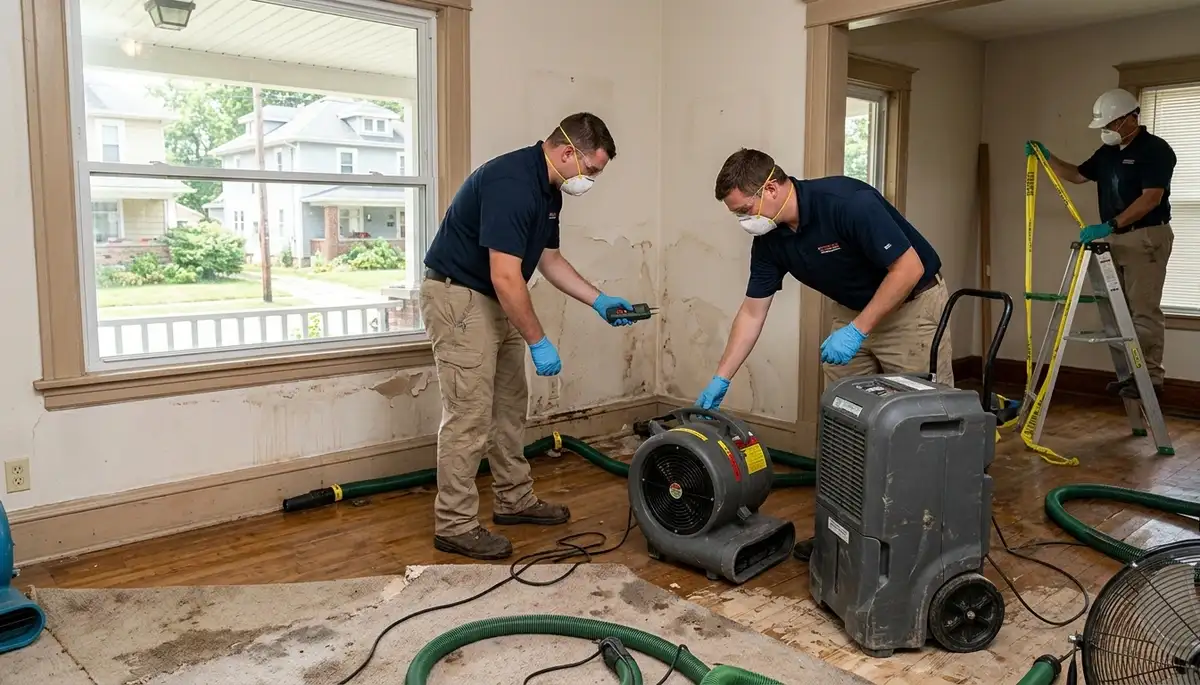 Water damage repair crew serving Dayton, OH on waterdamagerepairdayton.com