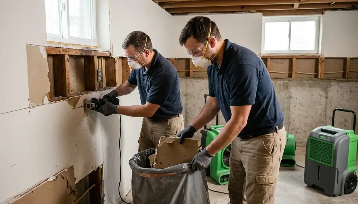 Water damage restoration team serving Dayton, OH for emergency cleanup and repair