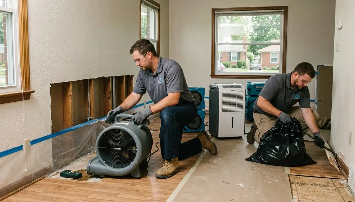 Water damage restoration services in Dayton, Ohio