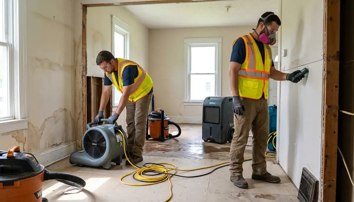 Water damage repair team serving Dayton, OH for emergency cleanup and restoration