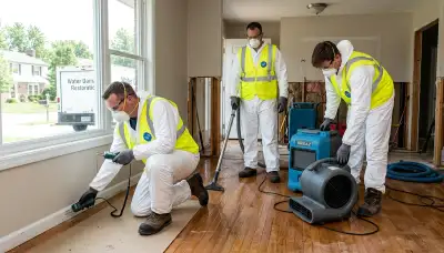 Water damage repair crew serving Dayton, OH for fast home water damage cleanup and restoration