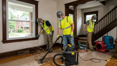 Water damage repair team serving Dayton, OH with emergency water extraction and drying services