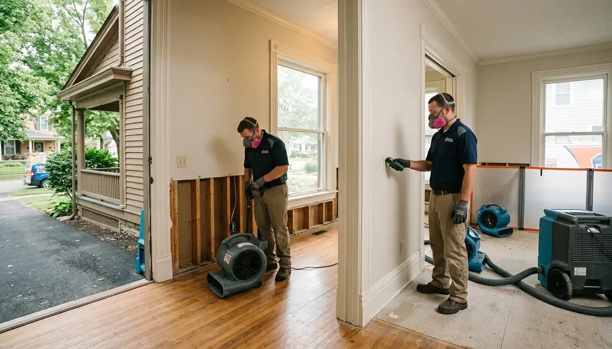 Water damage repair team serving Dayton, OH with professional restoration services